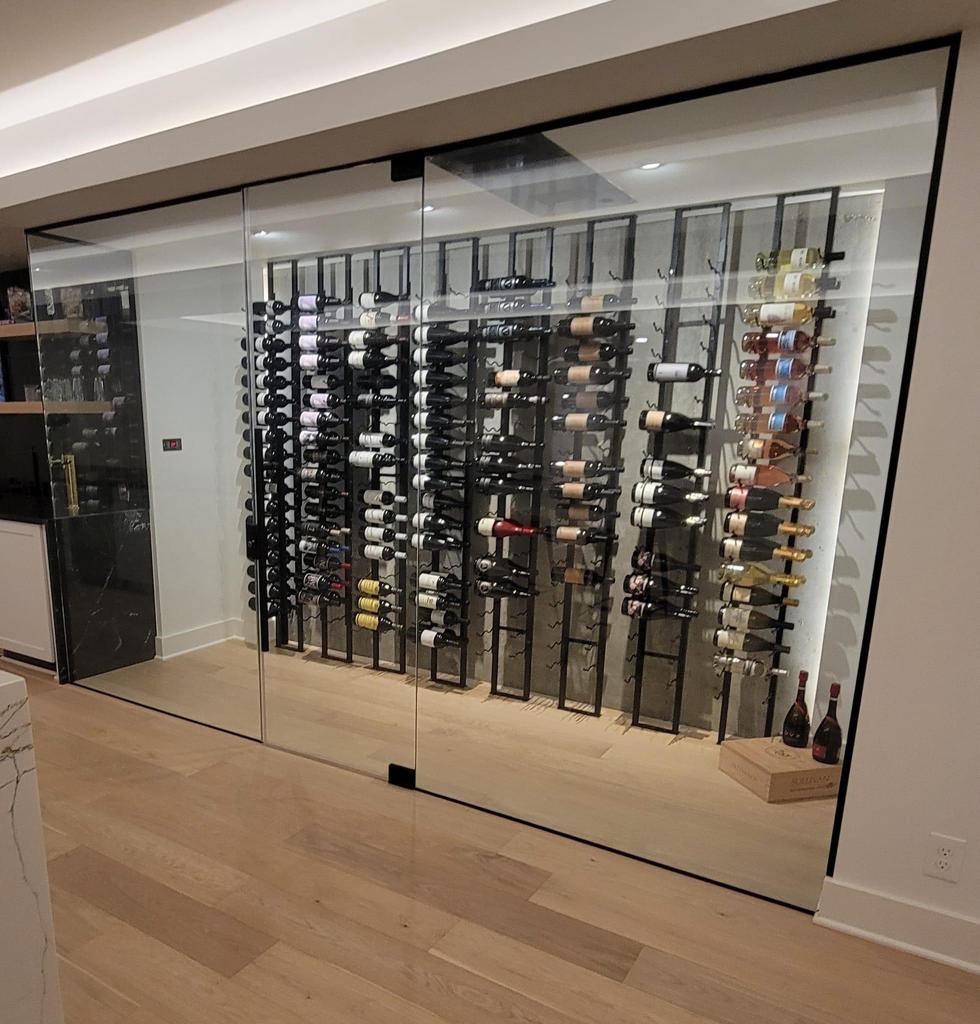 Glazen trapbalustrade en gevelpui